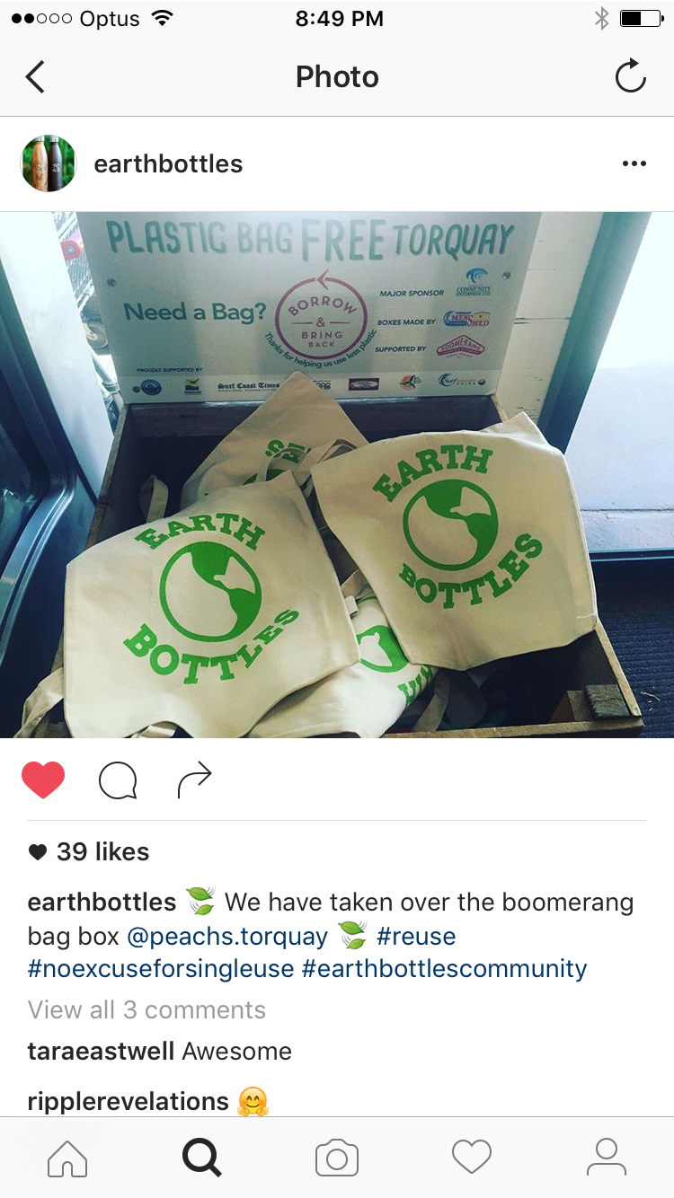Want an Earth Bottle bag? They donated 50 to our project today!!! 