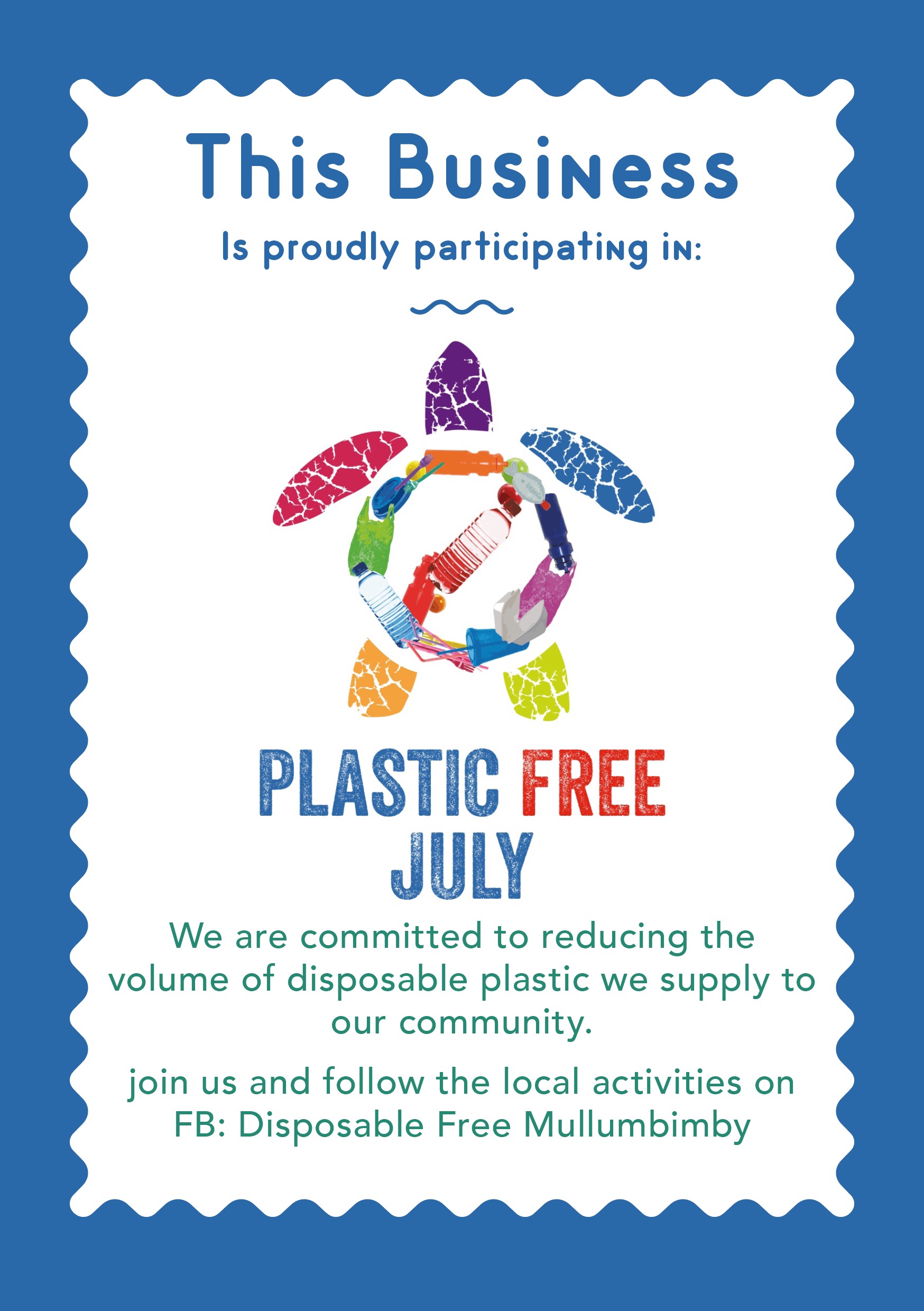 Mullum’s town-wide Plastic Free July challenge is getting set to launch!
